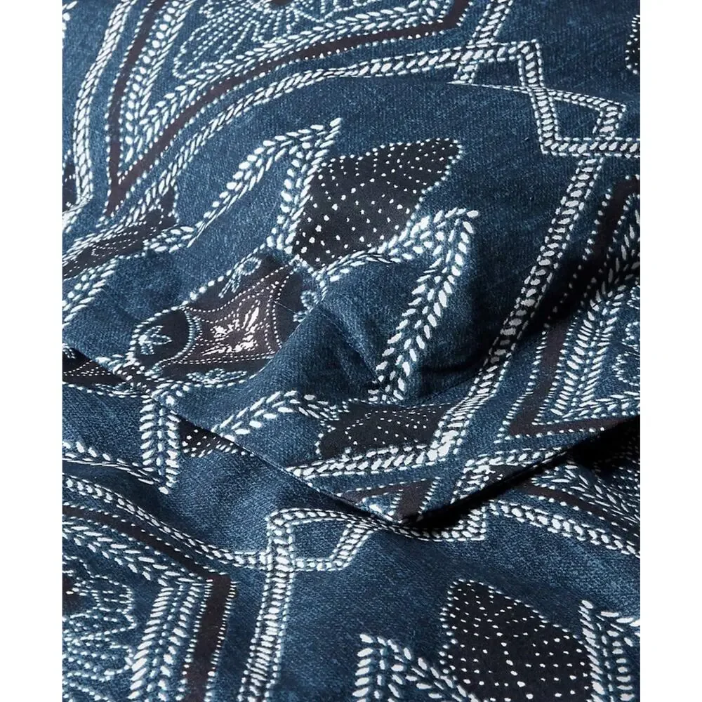 Ralph Lauren Francois FULL/QUEEN Navy Pattern Duvet Cover ~ New - Picture 3 of 10
